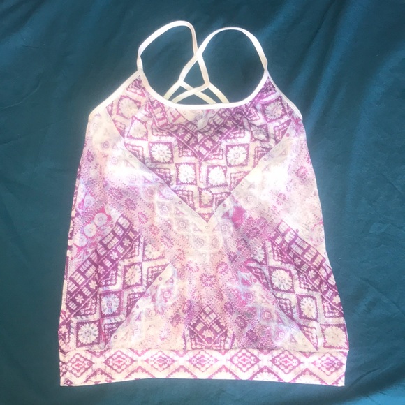 prAna Meadow Tank/Yoga top in orchid burst XS NWT - Picture 5 of 8